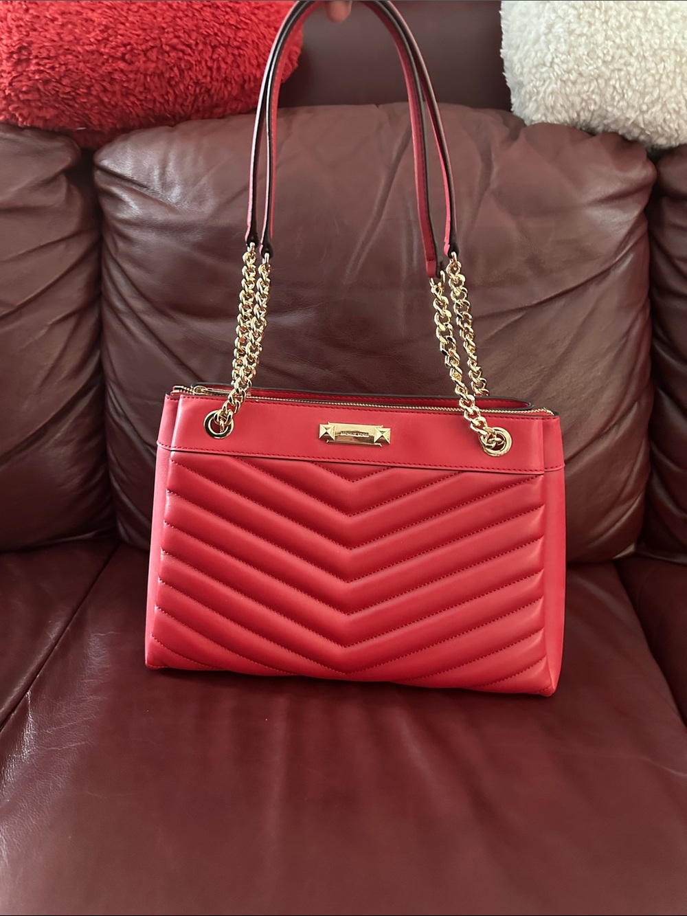 Red Michael Kors Purse